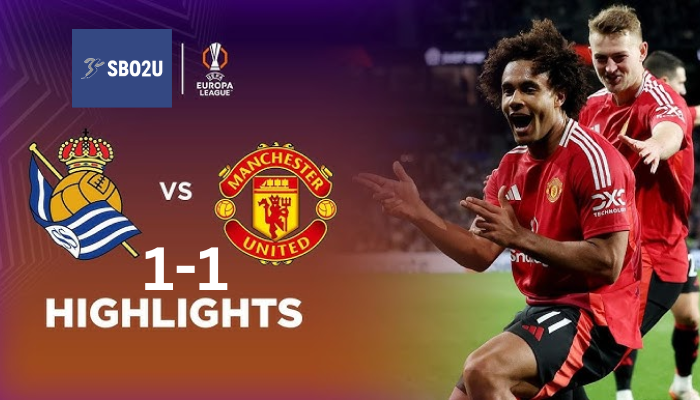 คลิปไฮไลท์ เรอัล โซเซียดาด - แมนเชสเตอร์ ยูไนเต็ด 06/03/25 2 ไฮไลท์ฟุตบอล เรอัล โซเซียดาด พบ แมนเชสเตอร์ ยูไนเต็ด ยูโรปา ลีก 2024 25